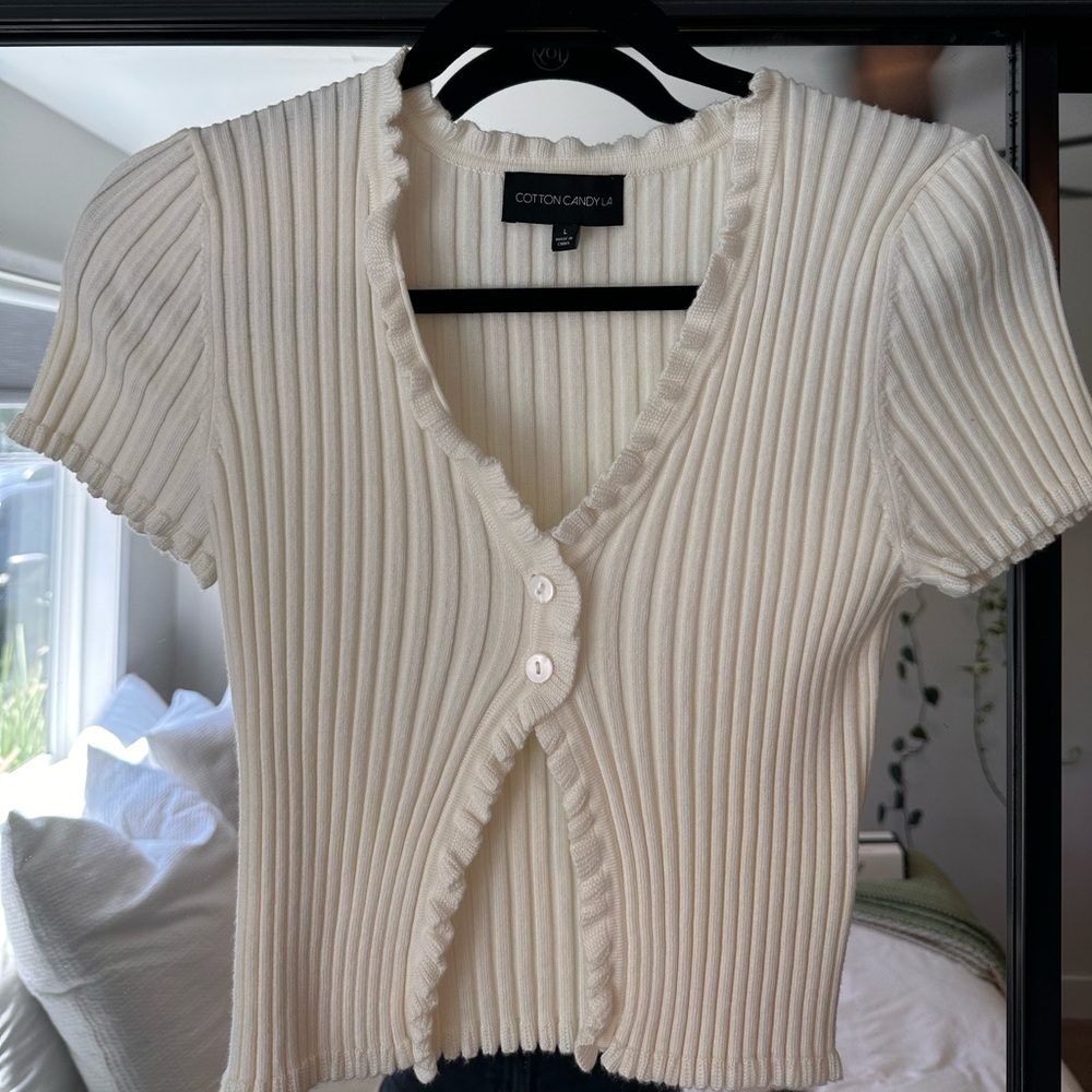 cotton candy LA ribbed top